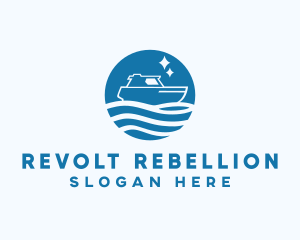 Ocean Sailboat Travel logo design