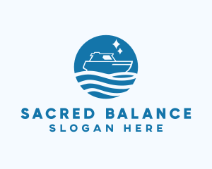 Ocean Sailboat Travel logo design