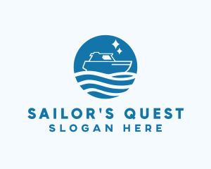 Ocean Sailboat Travel logo design