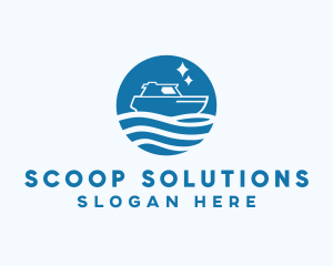 Ocean Sailboat Travel logo design