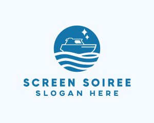 Ocean Sailboat Travel logo design