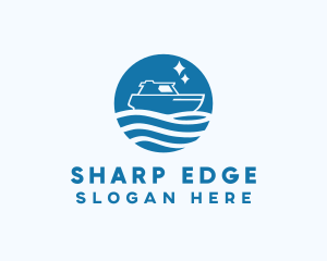 Ocean Sailboat Travel logo design