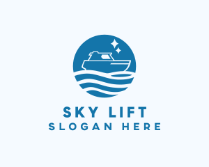 Ocean Sailboat Travel logo design