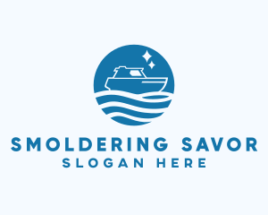 Ocean Sailboat Travel logo design