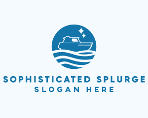 Ocean Sailboat Travel logo design