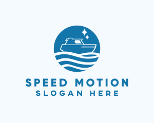 Ocean Sailboat Travel logo design