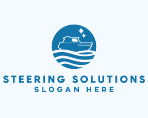 Ocean Sailboat Travel logo design