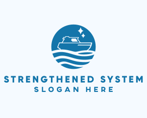 Ocean Sailboat Travel logo design