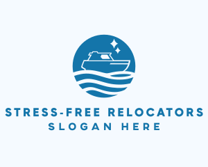 Ocean Sailboat Travel logo design