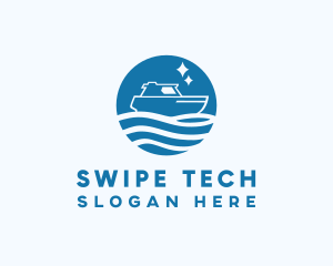 Ocean Sailboat Travel logo design