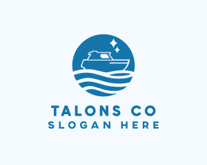 Ocean Sailboat Travel logo design