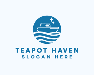 Ocean Sailboat Travel logo design