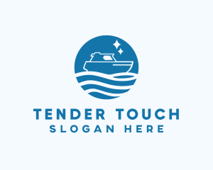 Ocean Sailboat Travel logo design