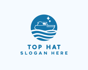 Ocean Sailboat Travel logo design