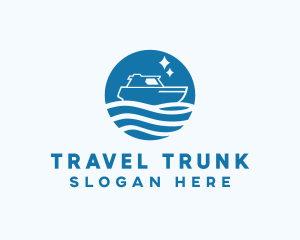 Ocean Sailboat Travel logo design