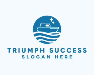 Ocean Sailboat Travel logo design