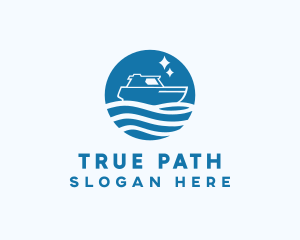 Ocean Sailboat Travel logo design