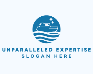 Ocean Sailboat Travel logo design