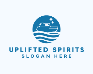 Ocean Sailboat Travel logo design