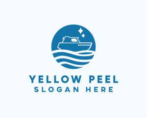 Ocean Sailboat Travel logo design