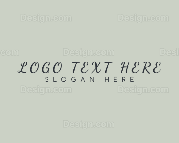 Elegant Cursive Business Logo