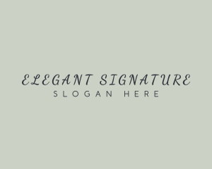 Elegant Cursive Business logo design