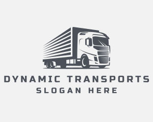 Cargo Transport Truck  logo design