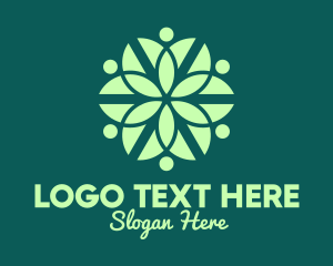 Green Organic Pattern logo