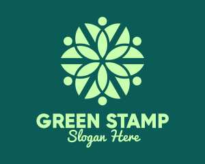 Green Organic Pattern logo design