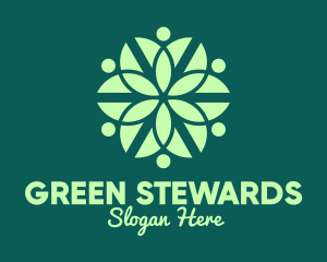 Green Organic Pattern logo design