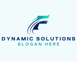 Freight Logistics Swoosh Logo