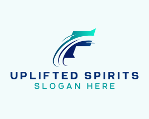 Freight Logistics Swoosh Logo