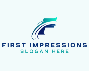 Freight Logistics Swoosh logo design