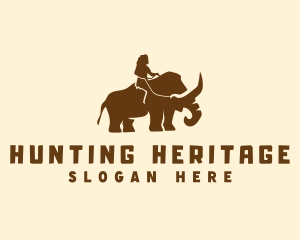 Caveman Hunting Mammoth logo