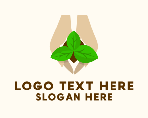 Seedling Planting Hand  logo