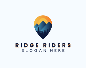 Outdoor Mountain Navigation logo design