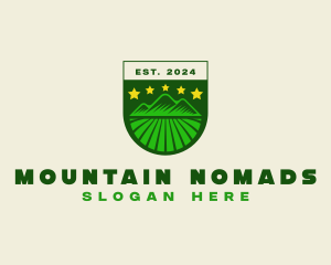 Outdoor Mountain Field logo design