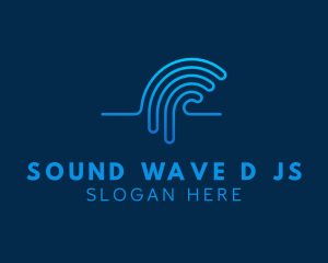 Audio Sound Wave logo design