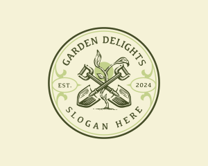 Garden Shovel Landscaping logo design