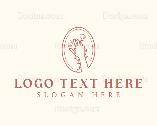 Botanical Flora Hand Logo