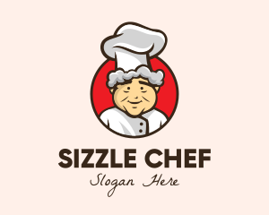 Grandmother Chef Cook logo design