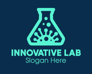 Virus Laboratory Flask logo