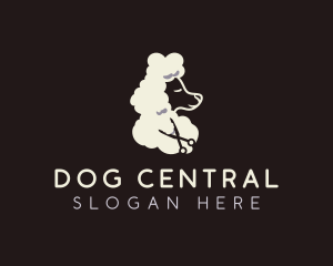 Dog Poodle Grooming logo design