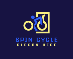 Para-Cycling Disability Sport logo design