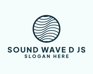 Wave Globe Tech logo design