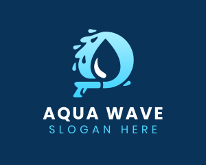 Pressure Water Droplet logo design