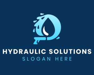 Pressure Water Droplet logo design