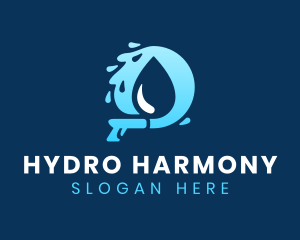 Pressure Water Droplet logo