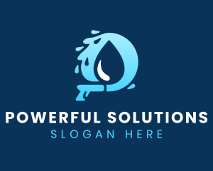 Pressure Water Droplet logo design