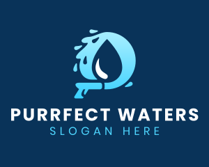 Pressure Water Droplet logo design